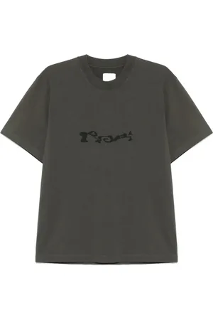 ROA Tops, Heren, Groen, M, Zwart Olijf Service T-Shirt