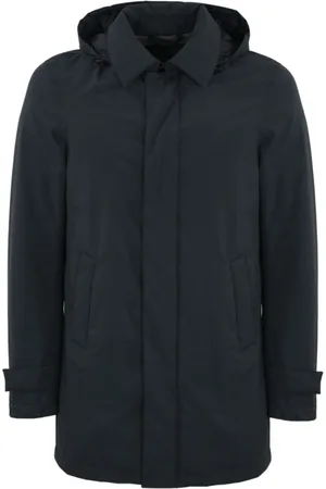 HERNO Jassen, Heren, Blauw, L, Laminar Gore-Tex Carcoat 2-Laags
