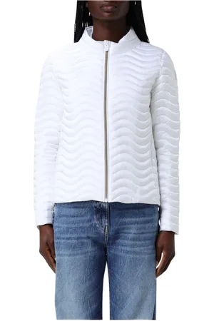 save the duck Jassen, Dames, Wit, L, Witte Pufferjas voor Vrouwen