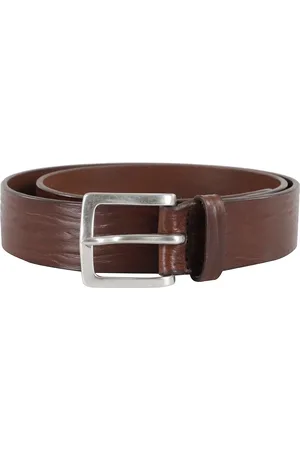 Orciani Accessoires, Heren, Bruin, 95 CM, Leer, Golvend leren riem in bruin