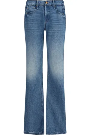 Mother Jeans, Dames, Blauw, W34, Denim, Flare Denim Jeans