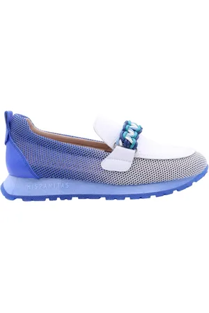Hispanitas Schoenen, Dames, Blauw, 37 EU, Klassieke Mocassin Schoenen voor Vrouwen