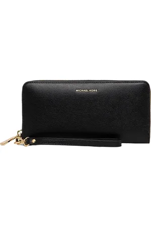 Michael Kors Accessoires, Dames, Zwart, ONE Size, Leer, Stijlvolle Portemonnees en Kaarthouders Set