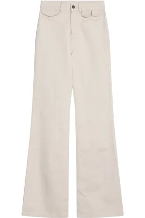 Chloé Broeken, Dames, Wit, S, Denim, Regular Fit Denim Jeans