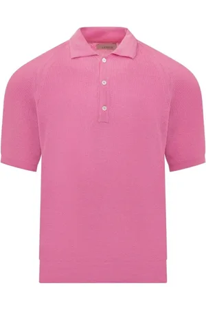 LANEUS Tops, Heren, Roze, S, Klassieke Polo Shirt Collectie
