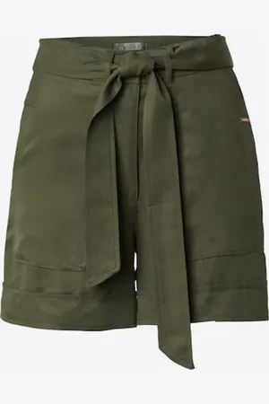 Guess Korte broeken, Dames, Groen, XS, Nina Short Stijl voor Vrouwen