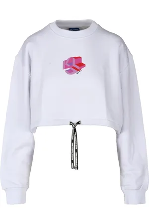 Karl Lagerfeld Sweatshirts & Hoodies, Dames, Wit, S, Katoen, Sweatshirt