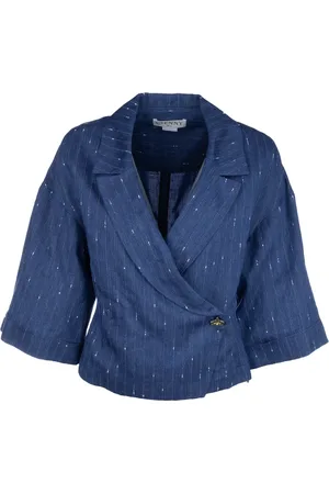 GENNY Jassen, Dames, Blauw, M, Stijlvolle Jassen en Vesten Collectie
