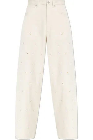 Marni Jeans, Dames, , XS, Katoen, Broek met geborduurd patroon