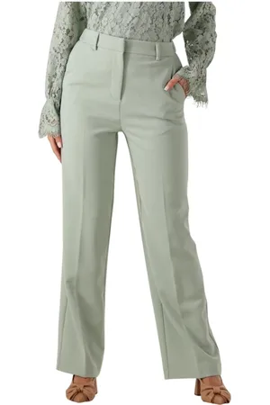 Y.A.S Broeken, Dames, Groen, XS, Groene Wijde Broek voor Vrouwen