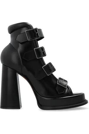 Alexander McQueen Schoenen, Dames, Zwart, 38 1/2 EU, Leren schoenen