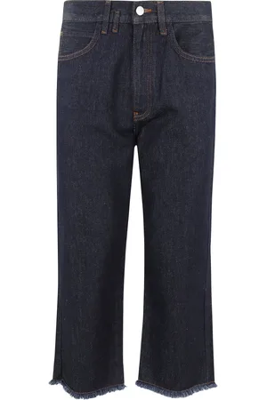TELA Jeans, Dames, Blauw, XS, Katoen, Cropped Jeans