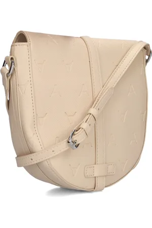 Alix the label Tassen, Dames, , ONE Size, Linnen, Chique Geweven Bull Tas voor Dames