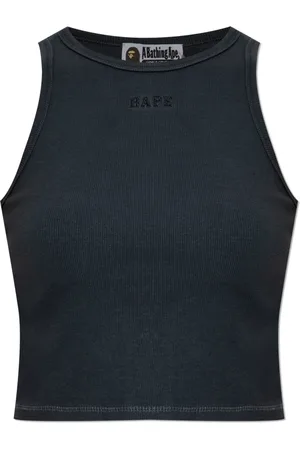 A Bathing Ape Tops, Dames, Zwart, M, Katoen, Top met logo