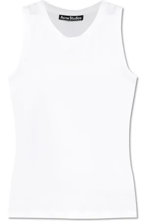 Acne Studios Tops, Dames, Wit, L, Katoen, Witte T-shirt & Polo Mix