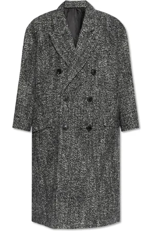 Isabel Marant Mantels, Heren, Grijs, M, Wol, Jas Denton
