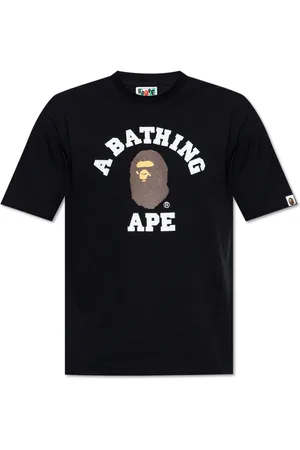 A Bathing Ape Tops, Heren, Zwart, XL, Katoen, T-shirt met logo