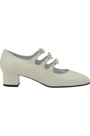 Carel Schoenen, Dames, Grijs, 37 EU, Leren Mary Jane Pumps