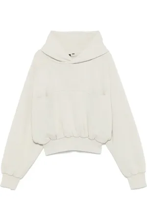 Entire Studios Sweatshirts & Hoodies, Dames, Grijs, L, Pearl Double Hooded Stijlvol Sweatshirt