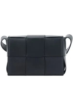 Bottega Veneta Tassen, Dames, Zwart, ONE Size, Geweven Lamsleren Mini Schoudertas
