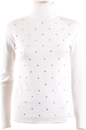 ERMANNO SCERVINO Truien, Dames, Grijs, M, Stijlvolle Sweaters voor een Modieuze Look
