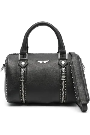 Zadig & Voltaire Tassen, Dames, Zwart, ONE Size, Zonnige Zwarte TAS MET Zilveren Ballen