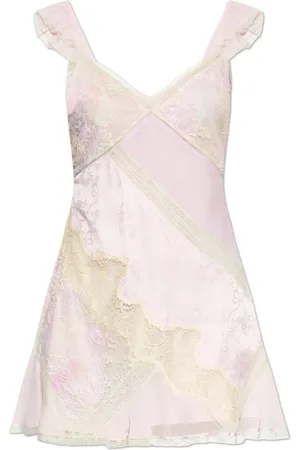 LOVESHACKFANCY Kleedjes, Dames, Roze, S, Nylon, Jurk Sylva