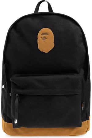 A Bathing Ape Tassen, Heren, Zwart, ONE Size, Nylon, Rugzak met logo