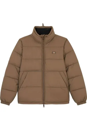 Dickies Jassen, Heren, Bruin, M, Polyester, Stijlvolle Jas Waldenburg voor Mannen
