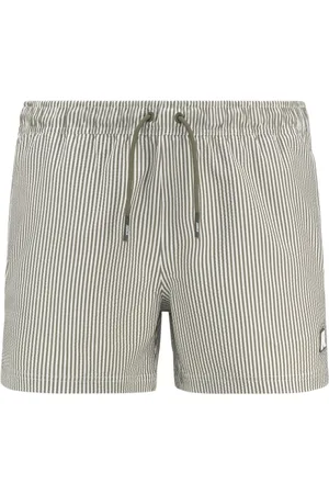 K-Way Badkleding, Heren, Grijs, M, Gestreepte Strand Boxershorts