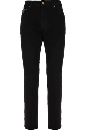 VERSACE Jeans, Heren, Zwart, W36, Denim, Klassieke Denim Jeans voor dagelijks gebruik