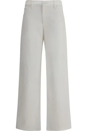Mother Jeans, Dames, Wit, W27, Denim, Wide Leg Spinner Jeans
