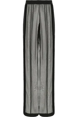 Saint Laurent Broeken, Dames, Grijs, L, Stijlvolle Broeken voor Mannen