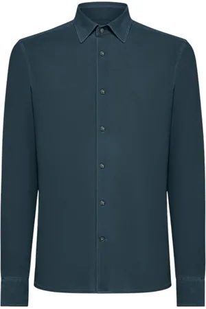 RRD Overhemden, Heren, Blauw, XL, Blauw Techno Wash Piquè Shirt