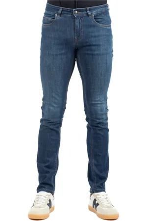 FAY Jeans, Heren, Blauw, W38, Denim, Klassieke Denim Jeans
