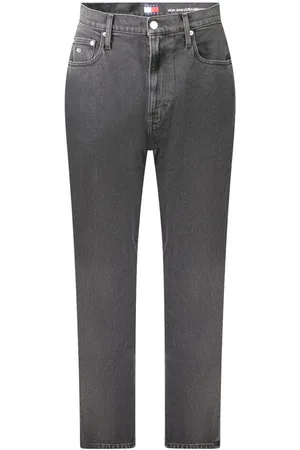 Tommy Hilfiger Jeans, Dames, Grijs, W31 L32, Katoen, Zwarte Katoenen Dames Mom Jeans