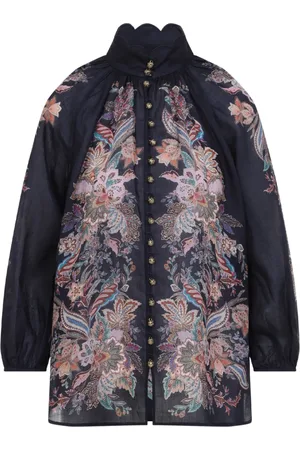ZIMMERMANN Blouses & Shirts, Dames, Veelkleurig, XS, Flowy Rhiannon Blouse