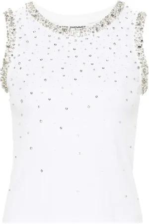 Des Phemmes Tops, Dames, Wit, S, Stijlvolle Tops voor Vrouwen