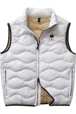 Blauer Jassen, Heren, Wit, XL, Polyester, King Wave Mouwloos Vest