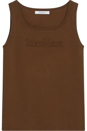Max Mara Tops, Dames, Groen, L, Pure Tanktop Stijlvol Ontwerp