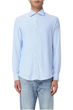 Paul & Shark Overhemden, Heren, Blauw, L, Stijlvolle Overhemden