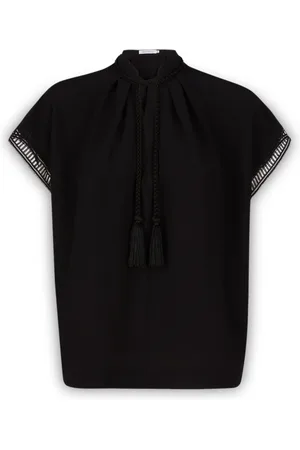 SIMONA CORSELLINI Blouses & Shirts, Dames, Zwart, S, Elegante Blouse voor elke gelegenheid
