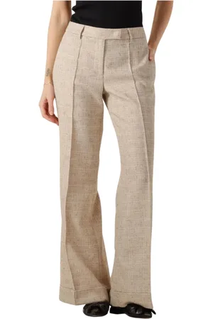 Liu Jo Broeken, Dames, , 2Xs, Flare Broek Hoge Taille