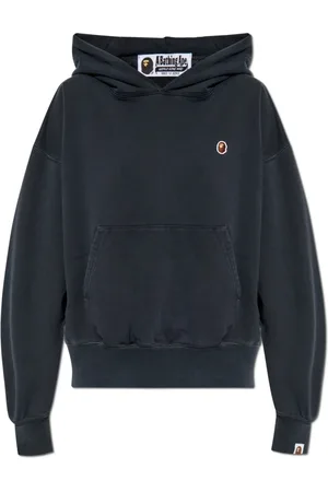 A Bathing Ape Sweatshirts & Hoodies, Dames, Zwart, S, Katoen, Sweatshirt met Logo
