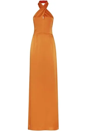 MVP Wardrobe Kleedjes, Dames, Oranje, S, Polyester, Marylin Jurk