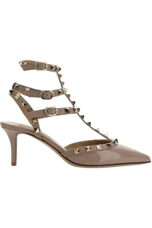 VALENTINO GARAVANI Schoenen, Dames, Grijs, 37 1/2 EU, Rockstud Pumps