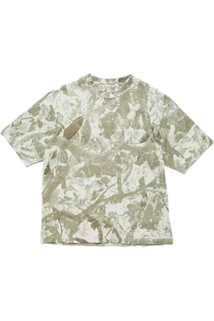 Acne Studios Tops, Heren, Grijs, L, Katoen, Grijze T-shirt & Polo Unisex Kleding