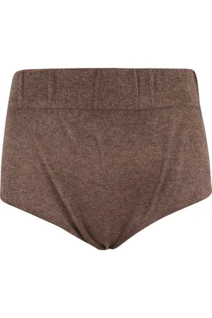 FEDERICA TOSI Korte broeken, Dames, Bruin, S, Polyester, Bronze Stretch Culottes Flexage