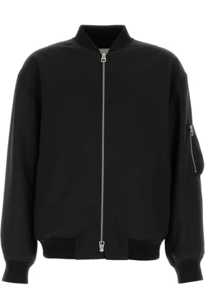 Jil Sander Jassen, Heren, Zwart, M, Polyester, Zwarte Bomberjack voor Mannen