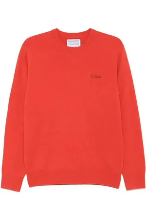 MC2 SAINT BARTH Truien, Heren, Oranje, M, Stijlvolle Sweaters voor elke gelegenheid